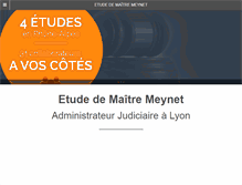 Tablet Screenshot of etude-meynet.com